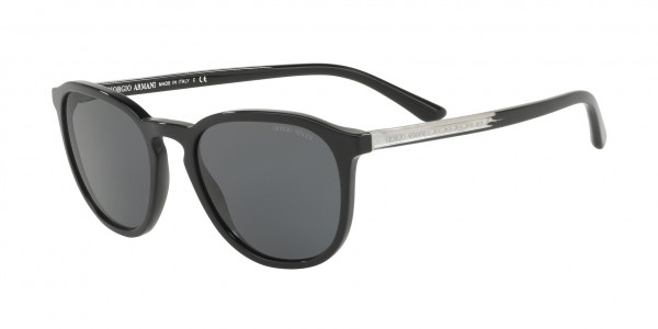 Giorgio Armani AR8104 Sunglasses, 500187 BLACK (BLACK)