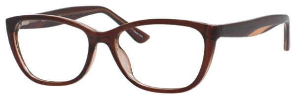 Enhance EN4026 Eyeglasses, Brown/Crystal