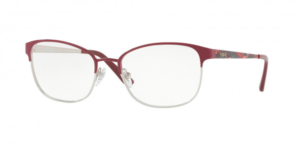 Vogue VO4072 Eyeglasses, 5055 DARK RED/SILVER (PURPLE/REDDISH)