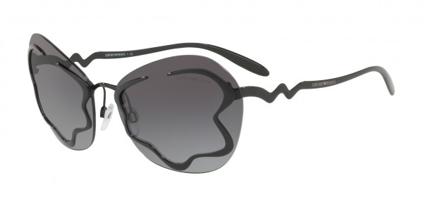 Emporio Armani EA2060 Sunglasses, 30148G BLACK (BLACK)