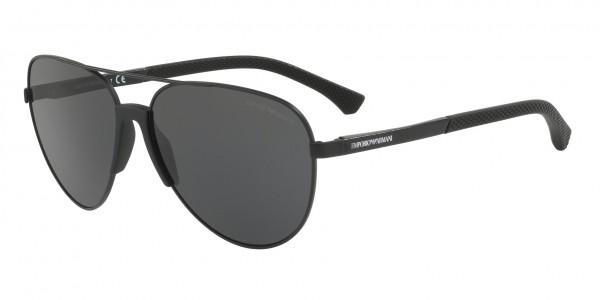 Emporio Armani EA2059 Sunglasses, 320387 MATTE BLACK GREY (BLACK)