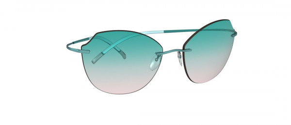 Silhouette TMA Collection 8158 Sunglasses, 5040 Teal-Rosé Gradient