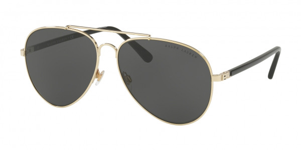 Ralph Lauren RL7058 Sunglasses, 911687 SHINY PALE GOLD GREY (GOLD)