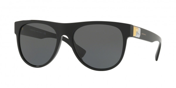 Versace VE4346 Sunglasses, GB1/87 BLACK DARK GREY (BLACK)