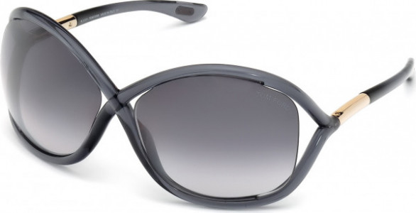 Tom Ford FT0009 WHITNEY Sunglasses, 0B5 - Shiny Grey / Shiny Grey