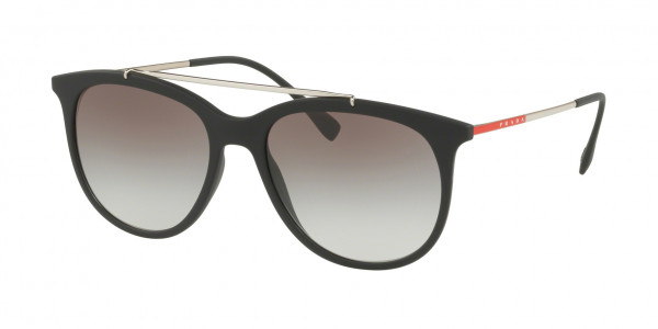 Prada Linea Rossa PS 02TS LIFESTYLE Sunglasses, DG00A7 BLACK RUBBER (BLACK)