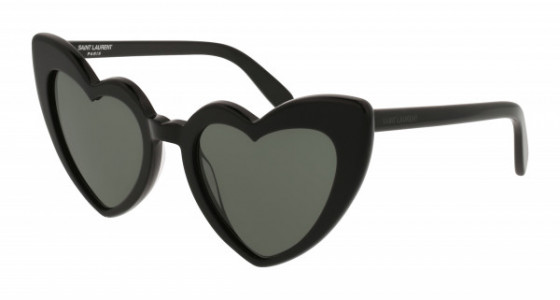 Saint Laurent SL 181 LOULOU Sunglasses, 001 - BLACK with GREY lenses
