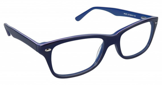 SuperFlex SF-487 Eyeglasses, (3) NAVY COBALT