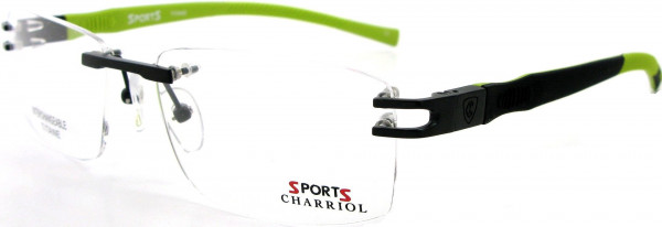 Charriol SP23050A Sports Eyewear, C7 BLACK/LIME GREEN