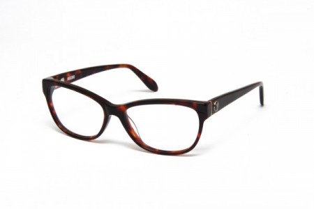 Moschino MO296V Eyeglasses, 02 SHINY HAVANA