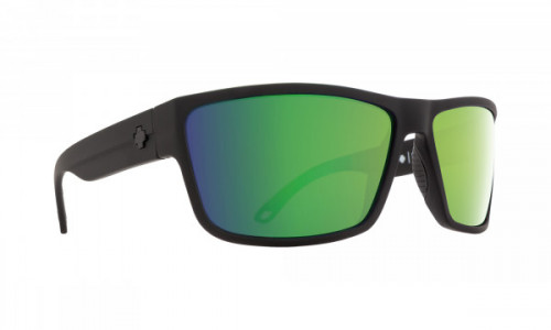 Spy Optic Rocky Sunglasses, Soft Matte Black / HD Plus Bronze Polar w/ Green Spectra Mirror