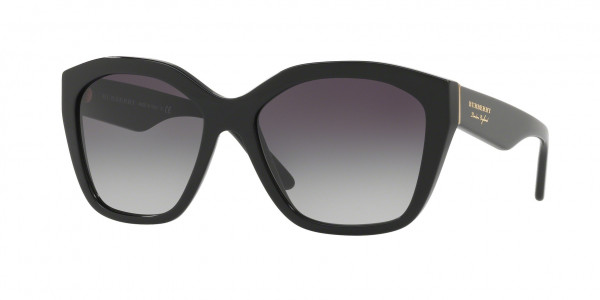 Burberry BE4261 Sunglasses, 30018G BLACK GREY GRADIENT (BLACK)