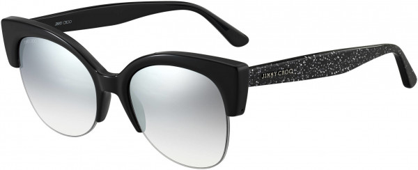 Jimmy Choo Safilo Priya/S Sunglasses, 0NS8 Black Glitter