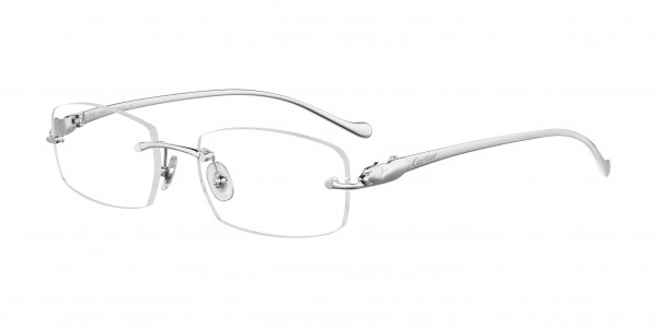 Cartier CT0061O Eyeglasses, 003 - SILVER with TRANSPARENT lenses