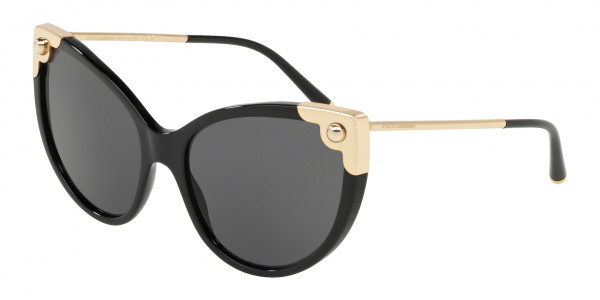 Dolce & Gabbana DG4337 Sunglasses, 501/87 BLACK