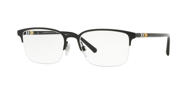 Burberry BE1323 Eyeglasses, 1213 BLACK RUBBER (BLACK)