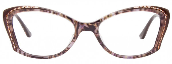 Paradox P5045 Eyeglasses, 010 - Dark Brown & Marbled Pearl Purple