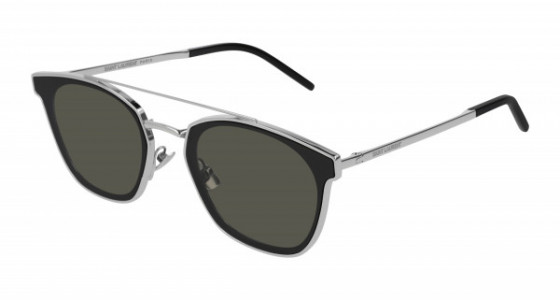 Saint Laurent SL 28 METAL Sunglasses, 005 - SILVER with GREY lenses