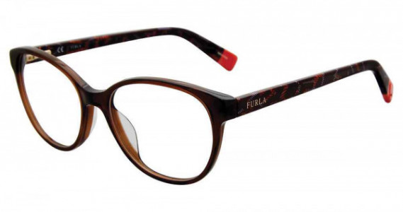 Furla VFU077 Eyeglasses, Brown