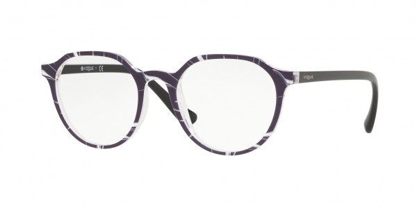 Vogue VO5226 Eyeglasses, 2698 TOP BLACK/TEXTURE TRANSPARENT (BLACK)