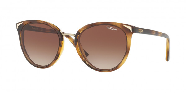 Vogue VO5230S Sunglasses, W65613 DARK HAVANA BROWN GRADIENT (BROWN)