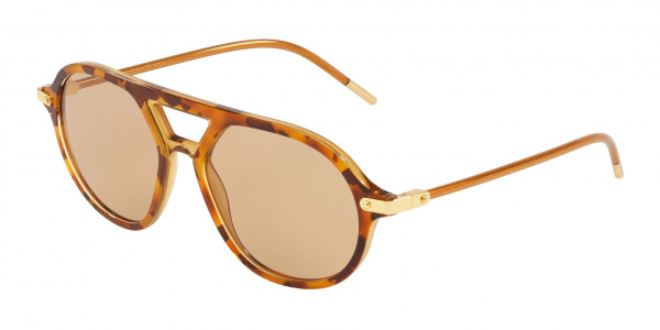 Dolce & Gabbana DG4343 Sunglasses, 3186M4 TOP CAMEL HAVANA/CAMEL TRANSP
