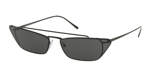 Prada PR 64US CATWALK Sunglasses, 1AB5S0 CATWALK BLACK GREY (BLACK)