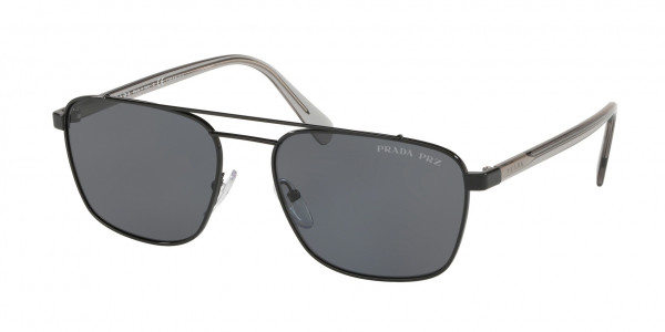 Prada PR 61US CONCEPTUAL Sunglasses, 1AB5Z1 CONCEPTUAL BLACK POLAR GREY (BLACK)