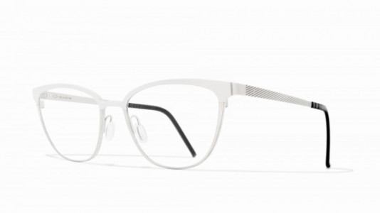 Blackfin Bayswater Eyeglasses, White & Silver - C691