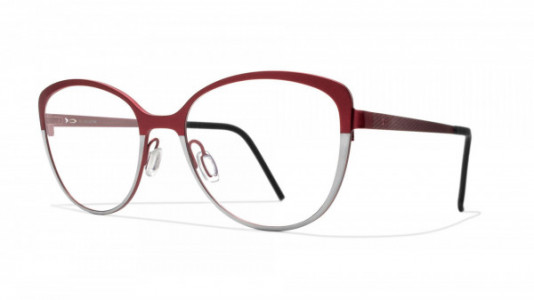 Blackfin Bridgehaven Eyeglasses, Red & Silver - C692