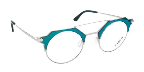 Mad In Italy Orlando Eyeglasses, Silver & Aqua - Z01