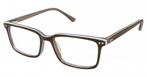 SuperFlex SFK-193 Eyeglasses, 1-BROWN WHITE