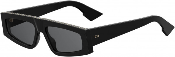 Christian Dior Diorpower Sunglasses, 07C5 Black Crystal
