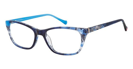 Betsey Johnson ATTRACTION Eyeglasses, BLUE