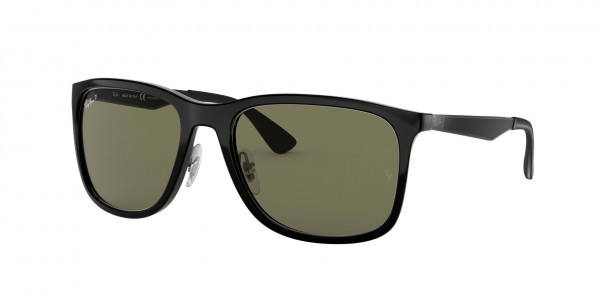 Ray-Ban RB4313 Sunglasses, 601/9A BLACK GREEN (BLACK)