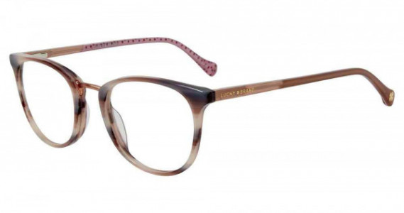 Lucky Brand D217 Eyeglasses, PINK HORN (0PIN)