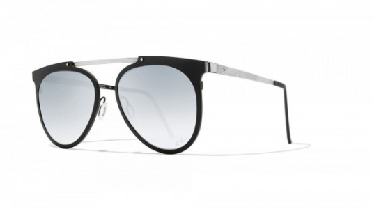 Blackfin Laguna Beach Sunglasses, Black & Matte Silver - C982