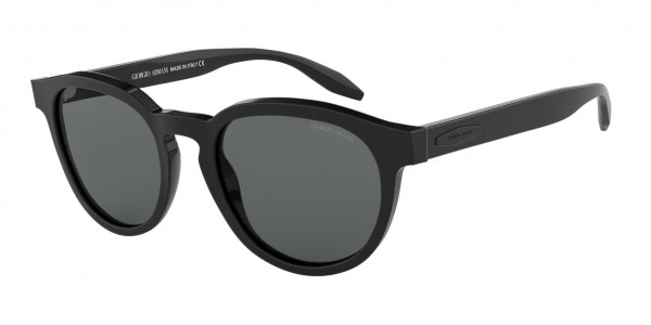 Giorgio Armani AR8115 Sunglasses, 500187 BLACK GREY (BLACK)