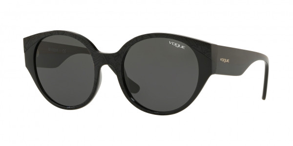 Vogue VO5245S Sunglasses, W44/87 BLACK/SERIGRAPHY GREY (GREY)