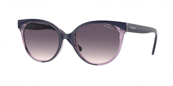 Vogue VO5246S Sunglasses, 296336 TOP BLUE/RAINBOW VIOLET PINK G (BLUE)