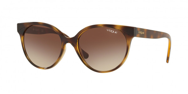 Vogue VO5246S Sunglasses, W65613 DARK HAVANA BROWN GRADIENT (BROWN)