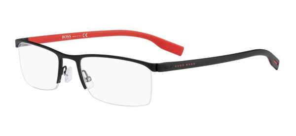 HUGO BOSS Black BOSS 0610/N Eyeglasses, 0BLX BLACK RED