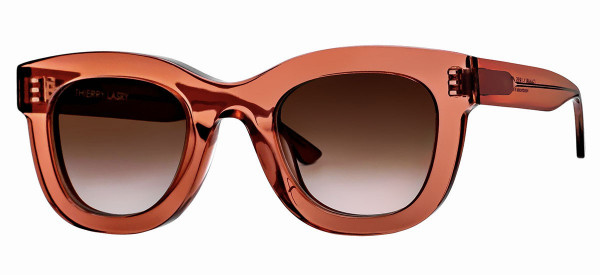 Thierry Lasry GAMBLY Sunglasses, Translucent Dark Orange