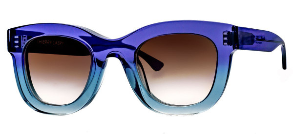 Thierry Lasry GAMBLY Sunglasses, Translucent Purple & Blue Gradient