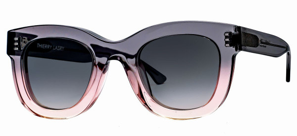 Thierry Lasry GAMBLY Sunglasses, Translucent Grey & Pink Gradient