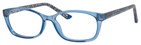 Enhance EN4048 Eyeglasses, Blue/Crystal