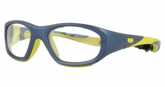 Rec Specs RS-40 Sports Eyewear, 638 Matte Navy/Green (Clear with Silver Flash)
