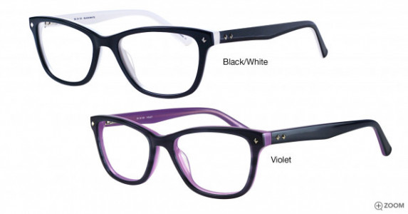 Richard Taylor Belcalis Eyeglasses, Black/White