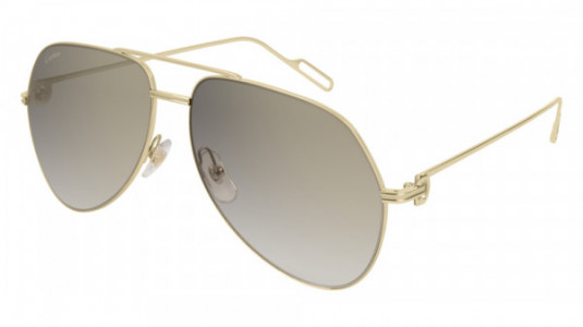 Cartier CT0110S Sunglasses, 001 - GOLD with GREY lenses
