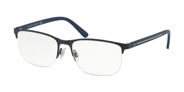 Polo PH1187 Eyeglasses, 9303 MATTE NAVY BLUE (BLUE)